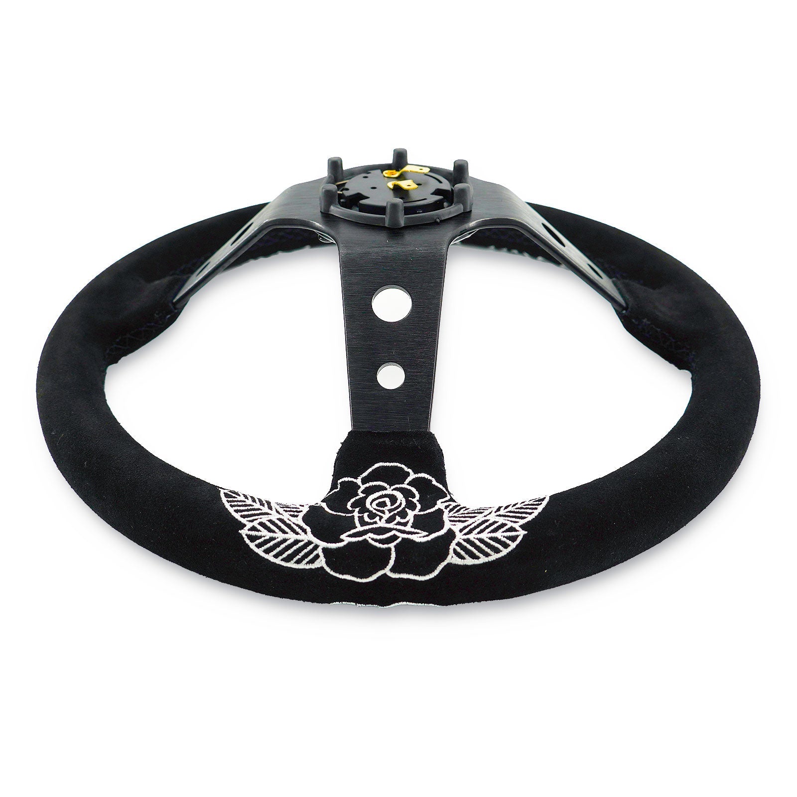 BW Rose Steering Wheel + Hub Adapter Kit For Toyota Pickup, Corolla, 4Runner, MR2, Camry