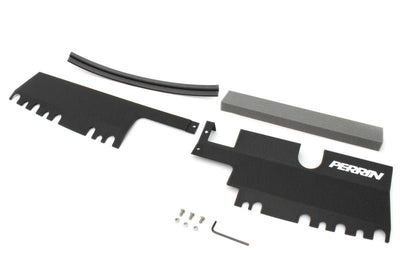 Perrin [15-21 WRX/STI] Radiator Shroud | With OEM Intake Scoop - Black