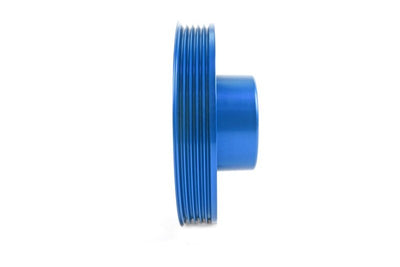 Perrin Crank Pulley W/o AC Only Blue For Ej Engines WRX 2002-2014/ Outback 1995-2009/ Outback XT 2005-2009 / Forester 2003-2010/ Forester XT 2003-2013 /Legacy 1994-2009 / STI 2004-21/ Impreza 1993-2011 | PSP-ENG-102BL
