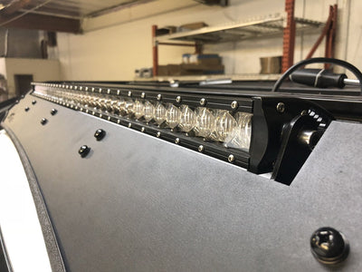 40" Cut-out PRINSU Roof Rack Slim LED Light Bar Brackets/Combo | Fits All PRINSU Racks