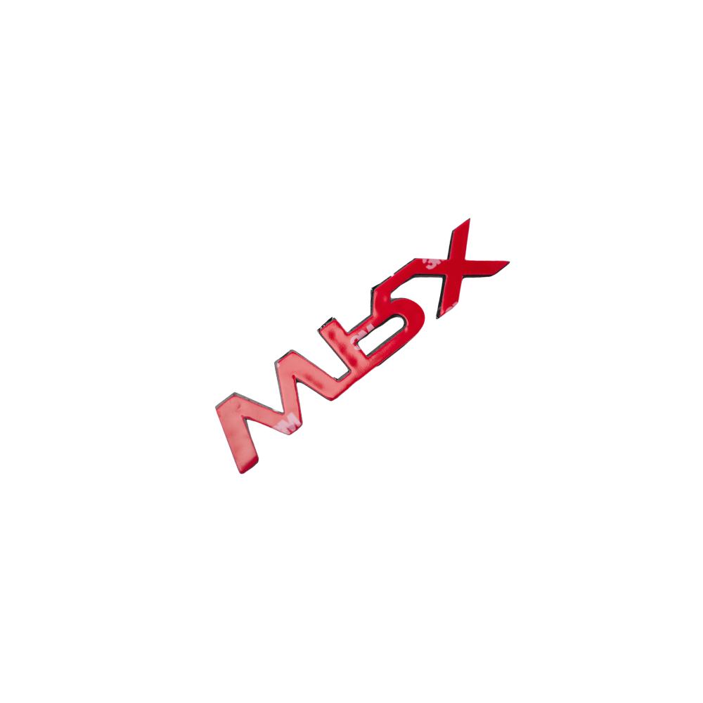 Racing Art WRX Trunk Emblem - Red / Black / Neon Yellow / White [Universal]