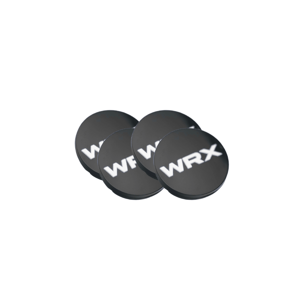 Racing Art [WRX/STI/BRZ] Factory Subaru Wheel Center Caps w/ WRX or STI Logo | Red, Blue, Neon Yellow, White