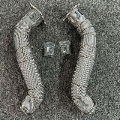 Catless Hi Flow Heat Shield Downpipes For McLaren 720s 4.0T