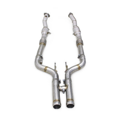 High‑Flow Catted Stainless Steel Downpipe for Mercedes Benz S63 AMG W222 5.5T