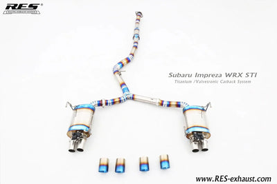 RES x JDMuscle [22-26 WRX] Valvetronic Catback Exhaust MT&CVT