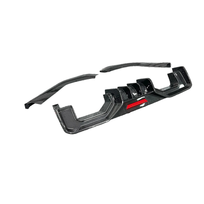 Carbon Fiber AD Style Rear Diffuser w/ LED Light for BMW G80 G81 G82 G83 M3 M4