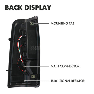 2003-2006 Chevrolet Silverado 1500 LED Tube Smoke Tail Lights
