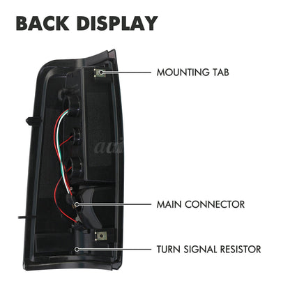 2003-2006 Chevrolet Silverado 1500 LED Tube Smoke Tail Lights