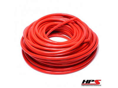 HPS High Temp 3/8"ID (9.5mm) Reinforced Silicone Heater Hose Red -50 Feet