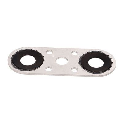 Transmission Cooler Line Adapter Plate with Gasket and 6AN Fittings Compatible with 6L80E 6L90E 8L90E Oil Seal Line Connector for Braided Hose Set