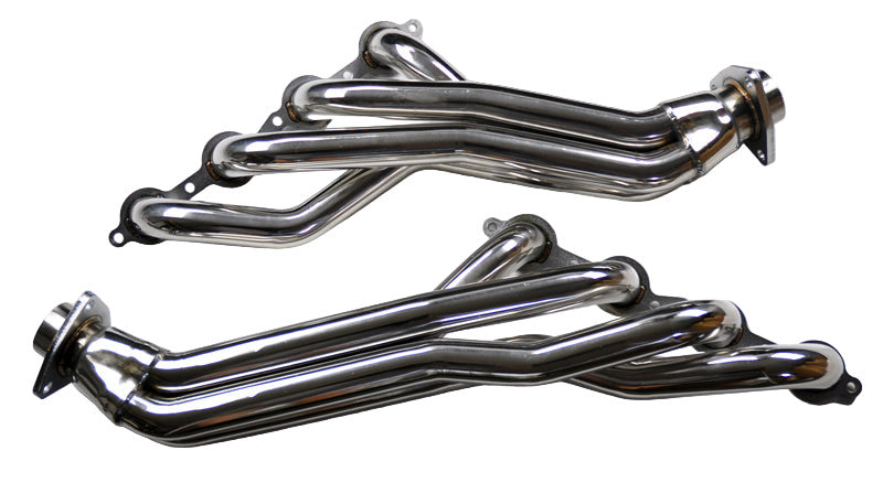 SPDZ1 Long Tube Headers with Y-Pipe | Chevy Silverado / Suburban / Tahoe / GMC Sierra / Yukon (2007–2014) 4.8L / 5.3L / 6.0L / 6.2L – Full Polished Stainless Steel