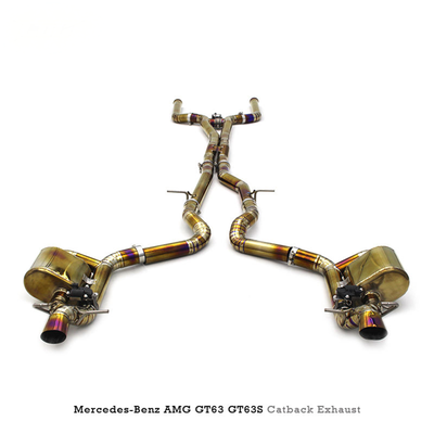 Titanium Valved Catback Exhaust System for Mercedes Benz AMG GT63 GT63S X290 4.0T