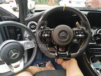 Mercedes-Benz 2020+ AMG Performance Style Customizable Steering Wheel (Fits 2010+ All Models)