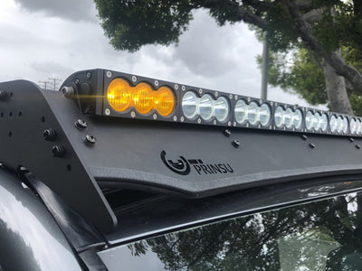 PRINSU LED Light Bar Mounting Brackets/Dual Function Amber & White LED Light Bar Combo