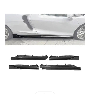 MWD Style Carbon Fiber Side Skirt Extension for McLaren GT