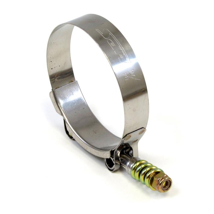HPS Performance Products HPS Stainless Steel Spring Loaded T-Bolt Hose Clamp SAE 188 for 6.5" ID hose - Effective Size: 6.75"-7.06"