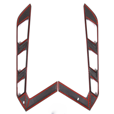 Carbon Fiber Rear Window Trim Cover Set for Chevrolet Corvette C8 Coupe