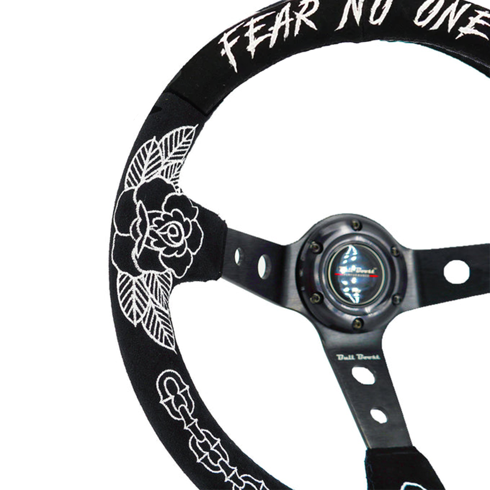 BW Rose 350mm Racing Steering Wheel + Hub Adapter Boss Kit for Civic, Del Sol, Integra
