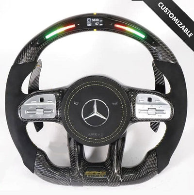 Mercedes-Benz 2020+ AMG Performance Style Customizable Steering Wheel (Fits 2010+ All Models)