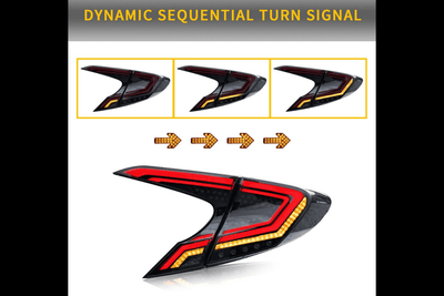 Toyota CHR / C-HR Smoked Full LED Tail Lights (2018-2020)