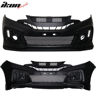2015-2016Â Honda Fit GK5 Front Bumper Conversion Cover DRL Light PP