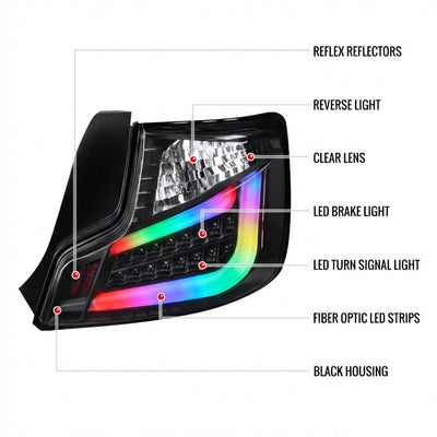 NTXGLOW RGB tail lights (2011 - 2013 Scion TC)