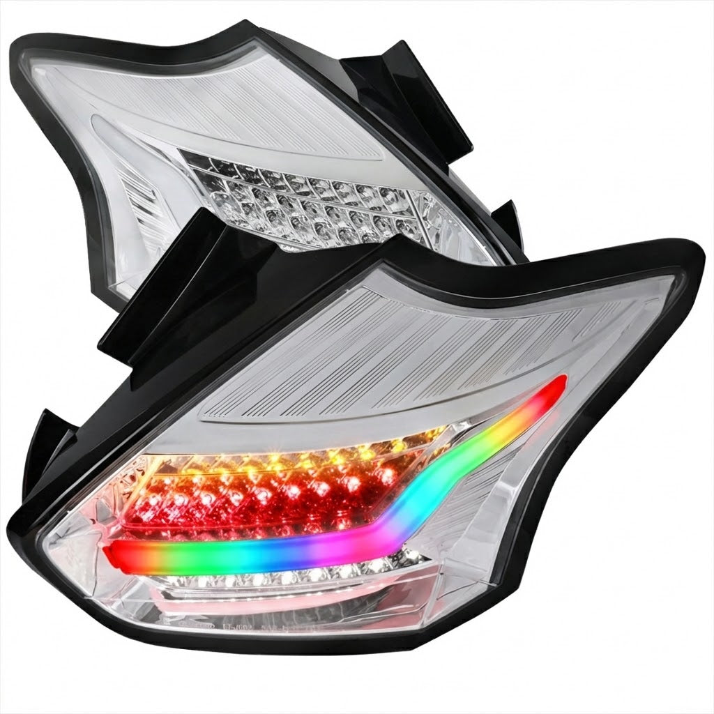 NTXGlow RGB Tail Lights Chrome (2015 - 2019 Ford Focus ST/RS)