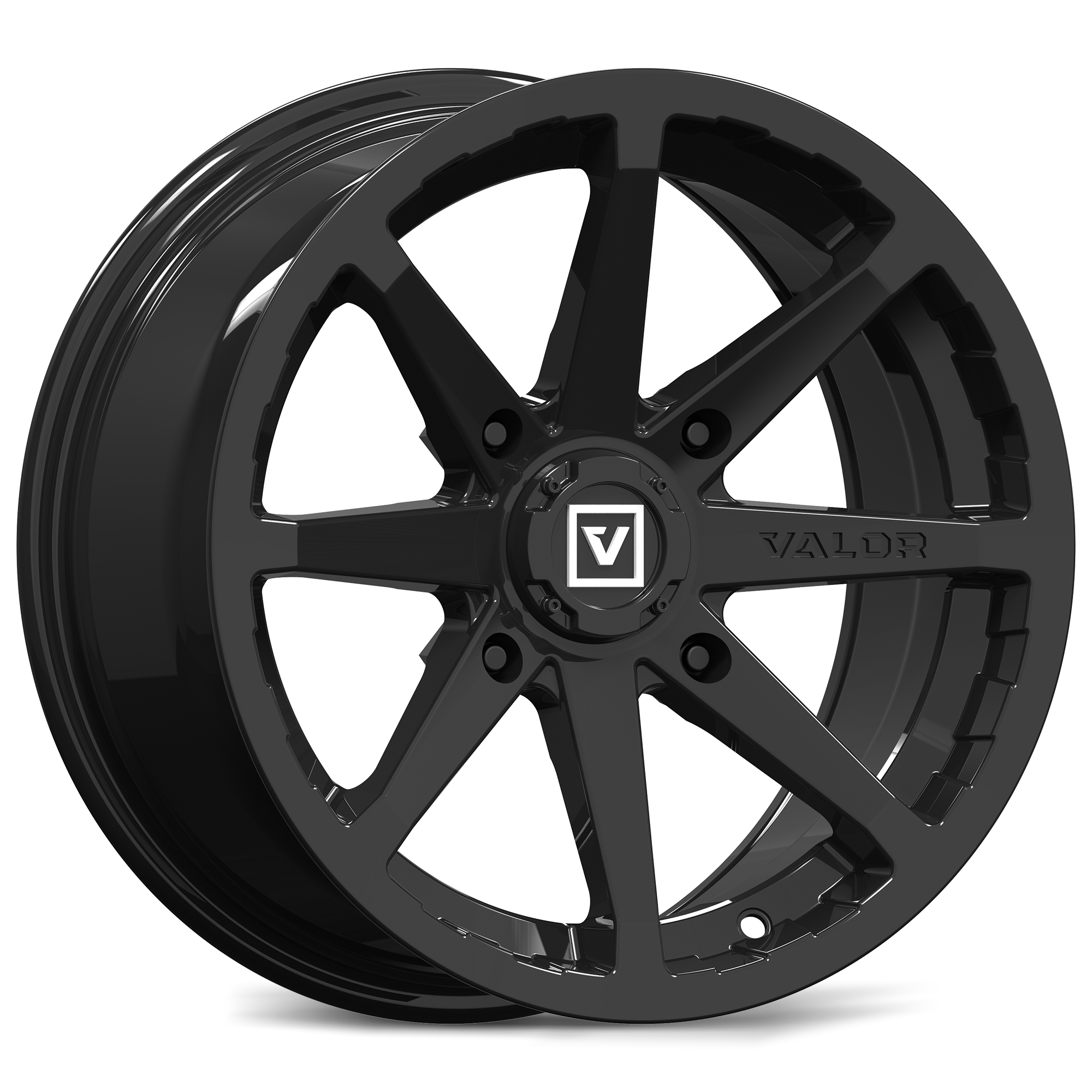 V01 UTV Wheel Gloss Black