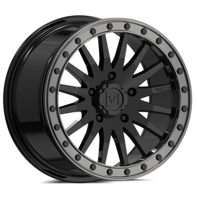 V06 Beadlock UTV Wheel Gloss Black