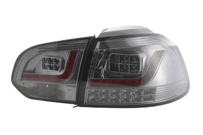 VW Golf Mk6 GTI LED Clear Smoked Tail Lights V2 LED Indicators (2008-2014)
