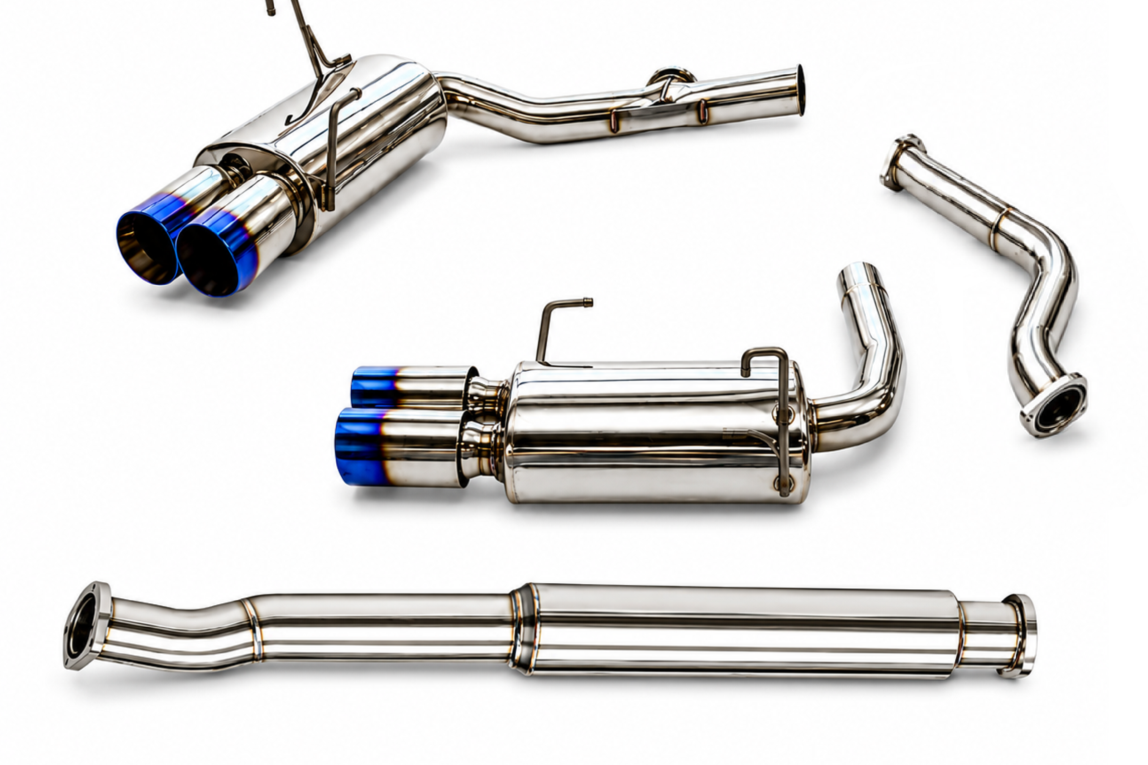 Tsudo Quad Burnt Tips Catback Exhaust WRX/STI 2012-2021 4dr FA20F